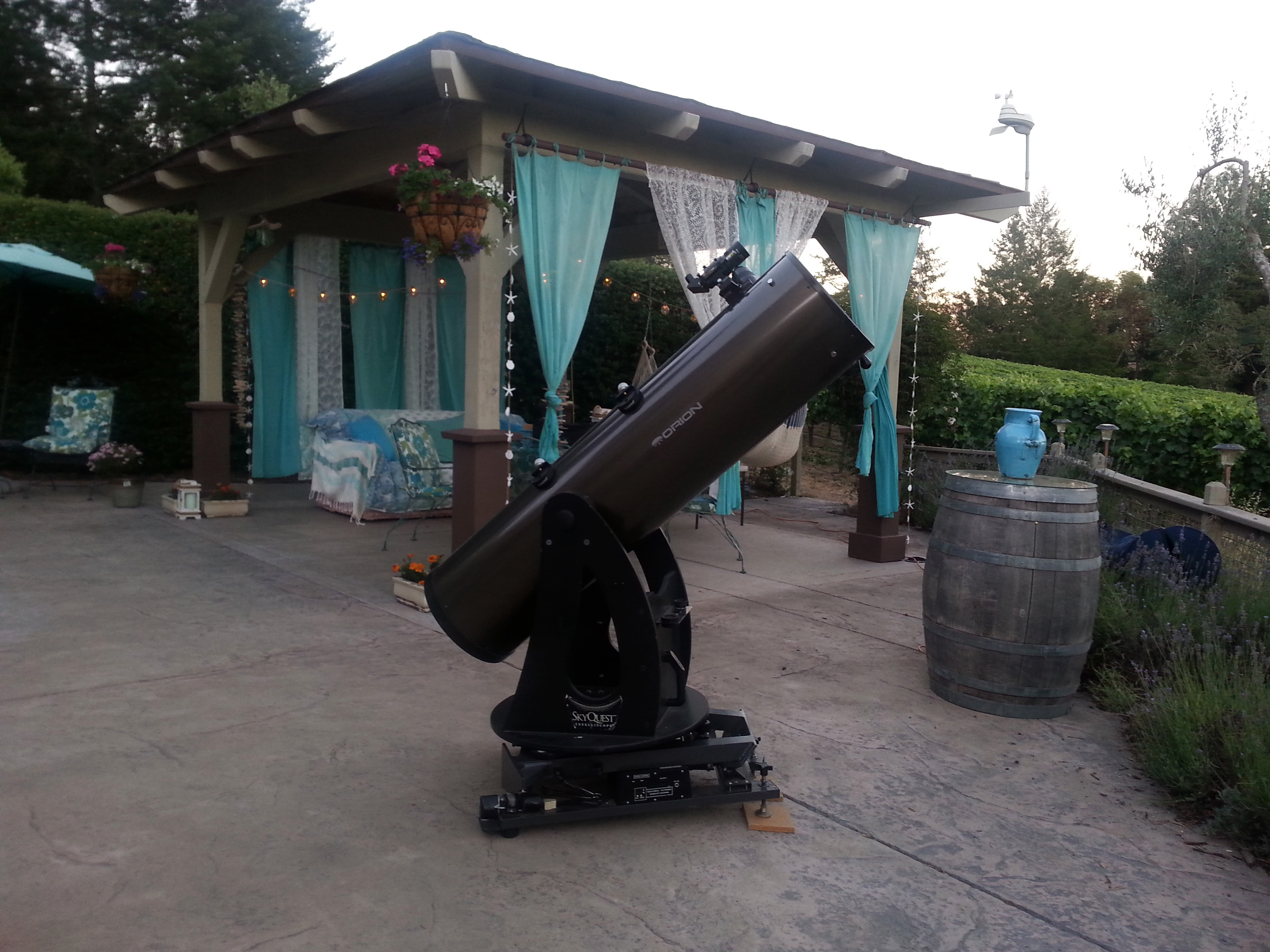 Wine Country Star Party's patio - available for your picnic/dinner